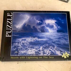 NEW puzzle Storm with Lightning on the Sea 504 pieces 16” x 20”